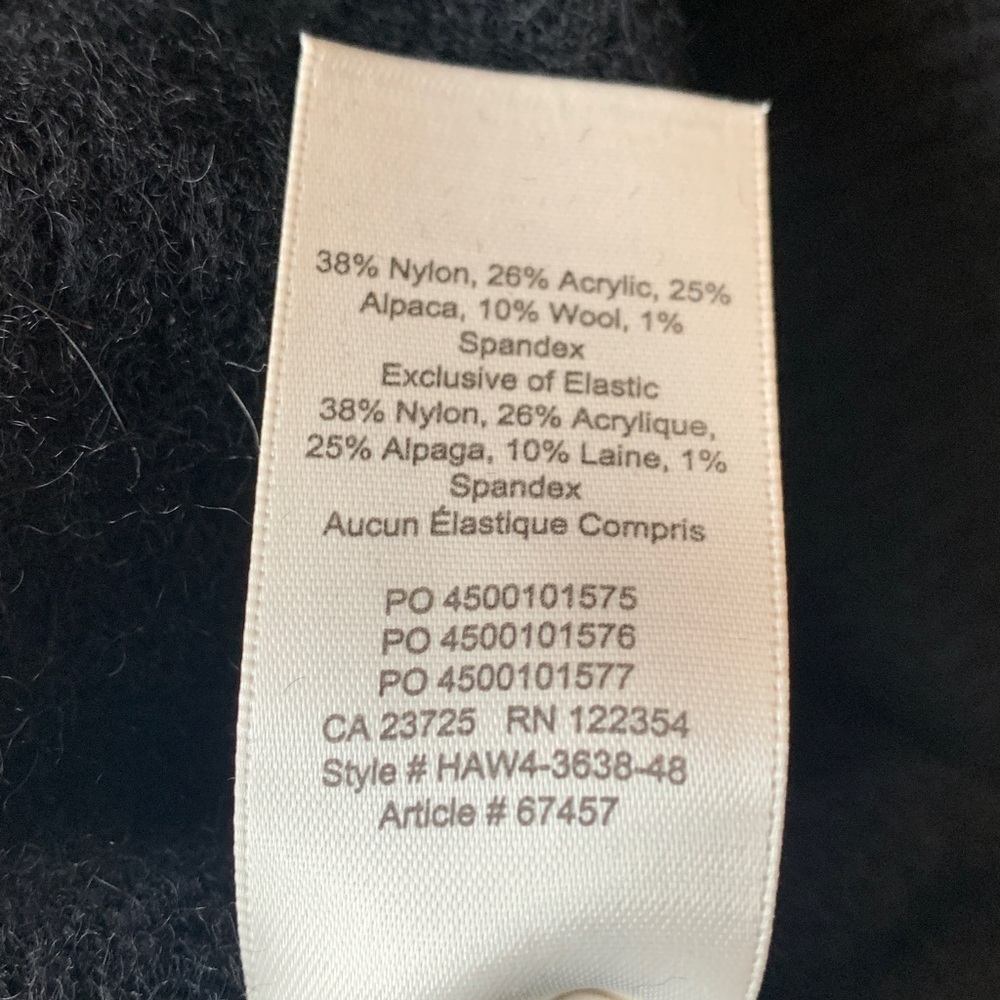 Aritzia Wilfred Lorin Black Mock Neck Tie Waist Sweater - Picture 10 of 10